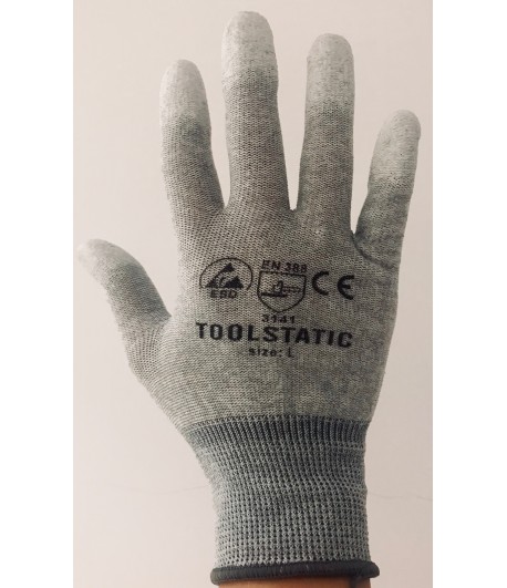 Rękawiczki Antystatyczne z nakrapianymi palcami